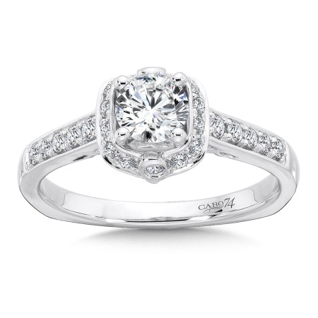 Halo Diamond Engagement Ring