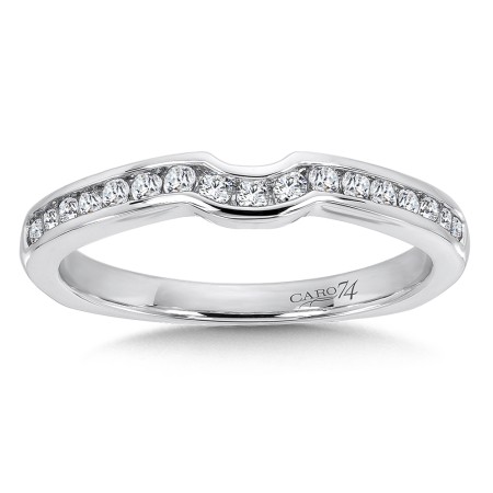 Diamond and 14K White Gold Wedding Ring 