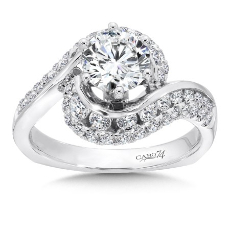 Criss Cross Engagement Ring