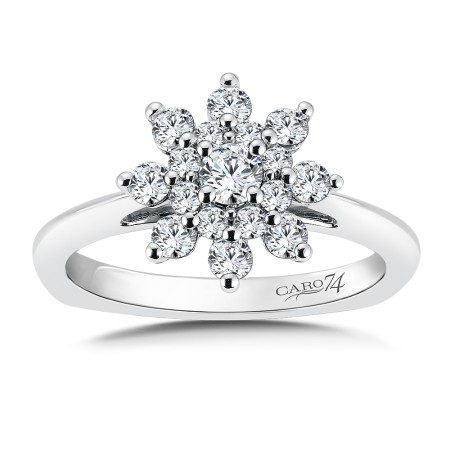 Diamond Halo Engagement Ring