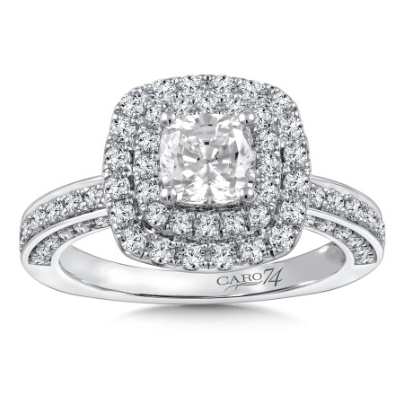 Diamond Halo Engagement Ring