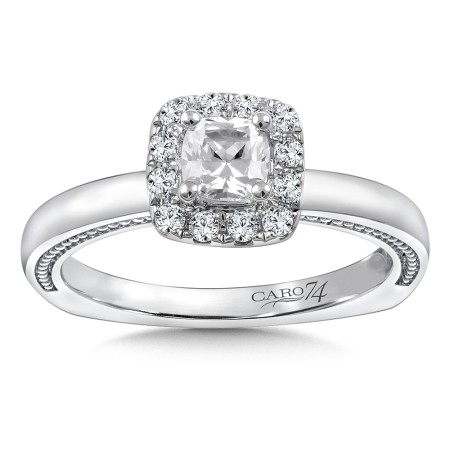 Diamond Halo Engagement Ring