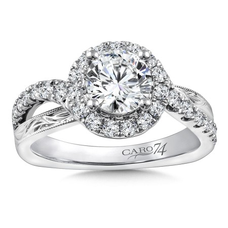 Diamond Halo Engagement Ring