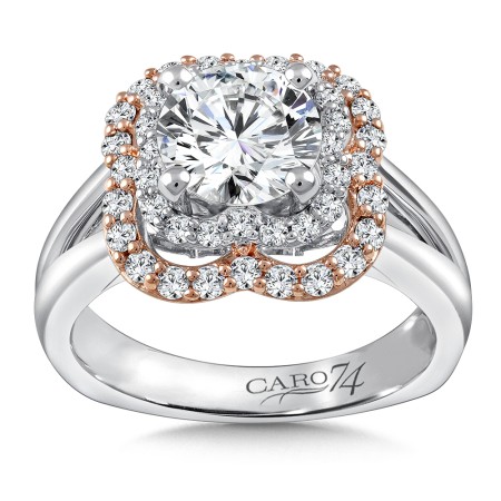 Diamond Halo Engagement Ring