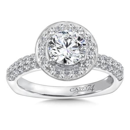 Diamond Halo Engagement Ring
