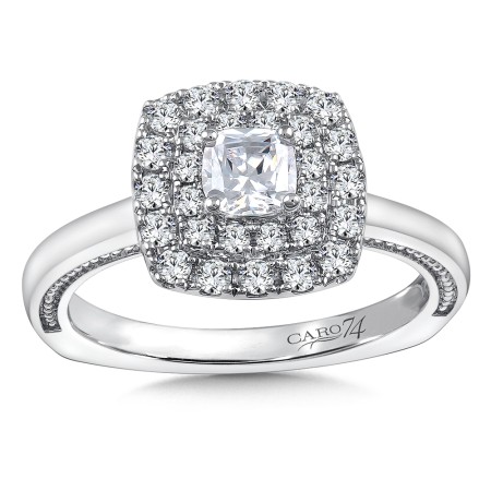 Diamond Halo Engagement Ring