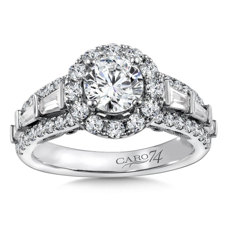 Diamond Halo Engagement Ring