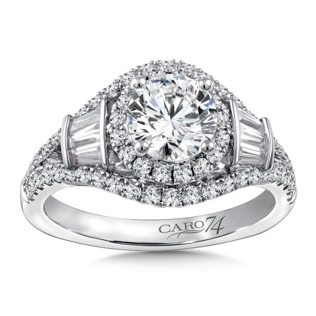 Diamond Halo Engagement Ring