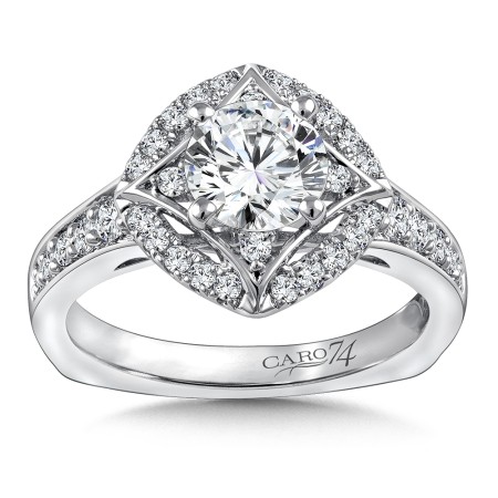 Diamond Halo Engagement Ring