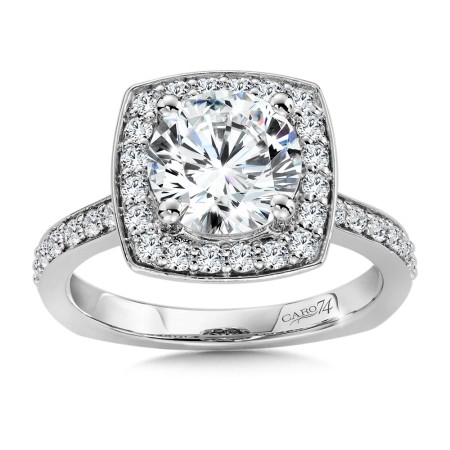 Diamond Halo Engagement Ring