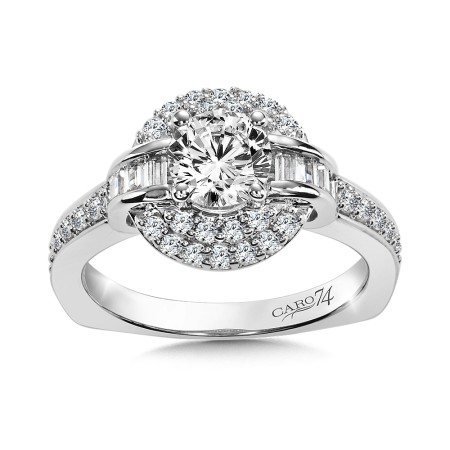 Diamond Halo Engagement Ring