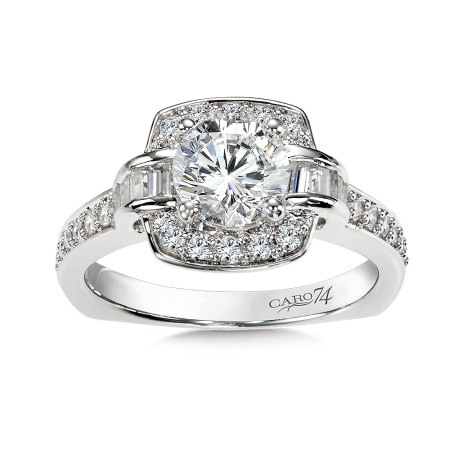Diamond Halo Engagement Ring