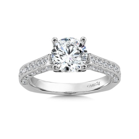Diamond Engagement Ring with Side Stones