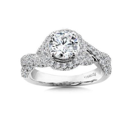 Diamond Halo Engagement Ring