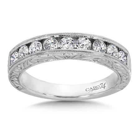 Channel-set Diamond Anniversary Band
