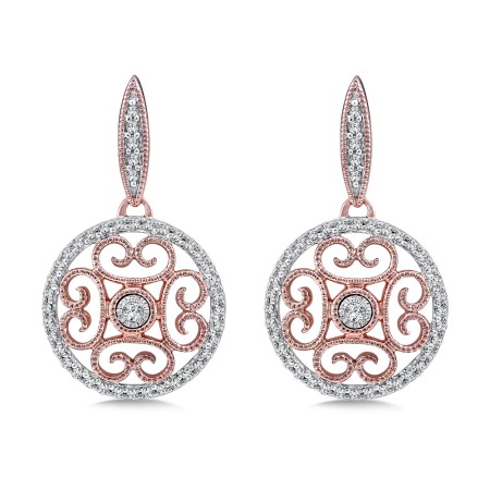 Rose Gold Diamond Earrings