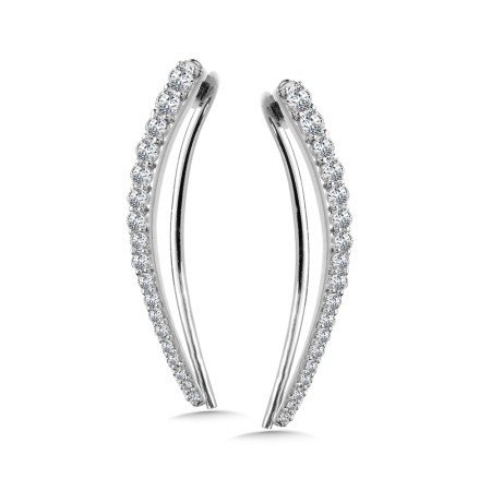 Climber Style Diamond Earrings