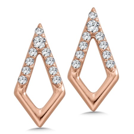 10K Diamond Kite Earrings