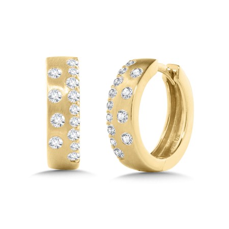 Lumina 14K Diamond Huggie Earrings