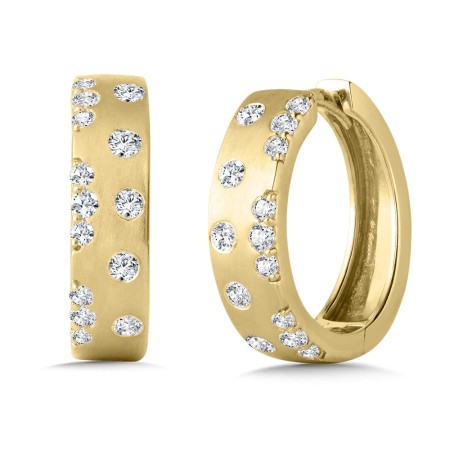 Lumina 14K Diamond Huggie Earrings