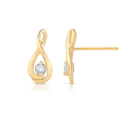 Gold & Diamond Earrings