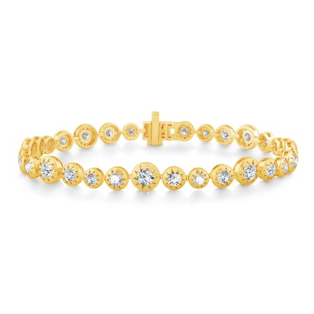 14K Gold & Diamond Stellaris Link Bracelet