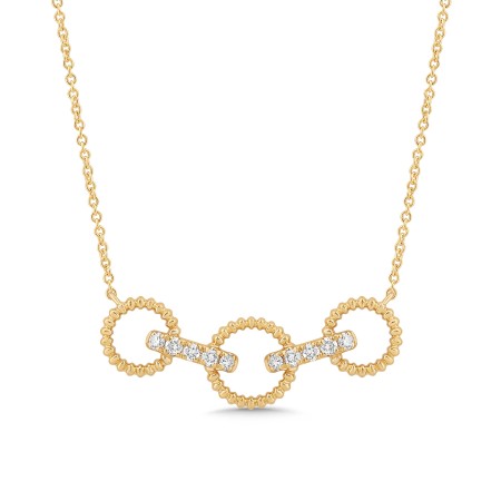 14K Gold & Diamond Link Necklace