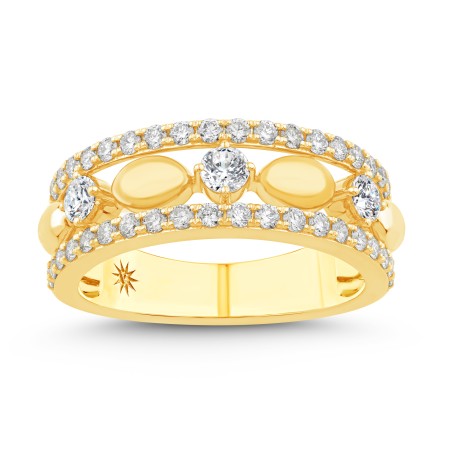 14K Gold & Diamond Odyssey Split-Shank Ring