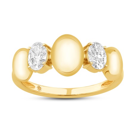 14K Gold & Diamond Two-Stone Odyssey Ring