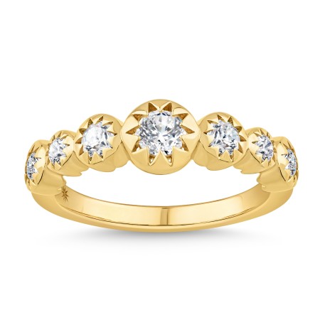 14K Gold & Diamond Seven-Stone Stellaris Ring