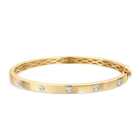 Classic Flush Diamond Bangle