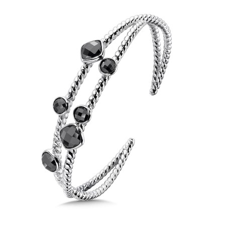 Sterling Silver Hematite Cuff 