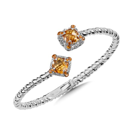 Sterling Silver Citrine Bangle