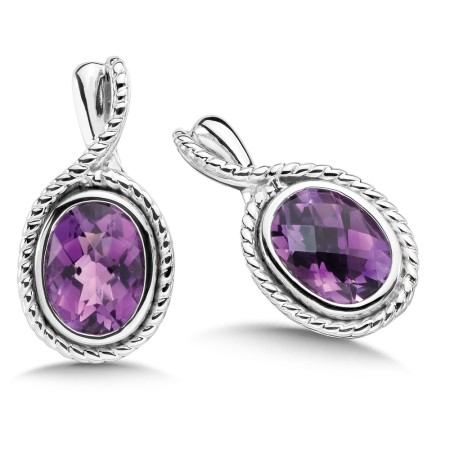 Sterling Silver Amethyst Earrings