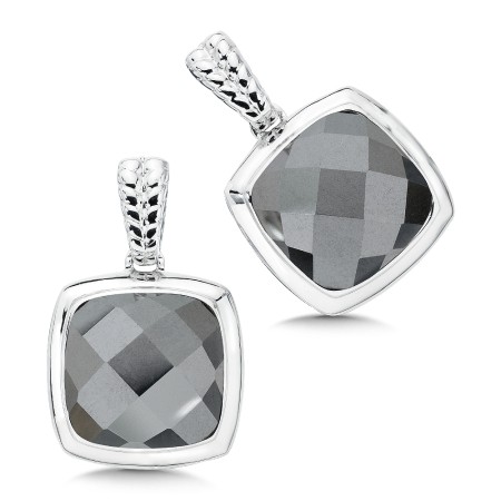 Sterling Silver Hematite Post Earrings