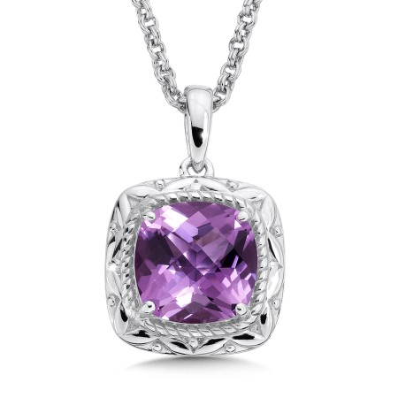 Sterling Silver Amethyst Pendant