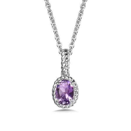 Sterling Silver Amethyst Pendant