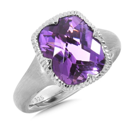 Sterling Silver Amethyst Ring 