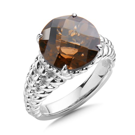 Sterling Silver Smoky Quartz Ring