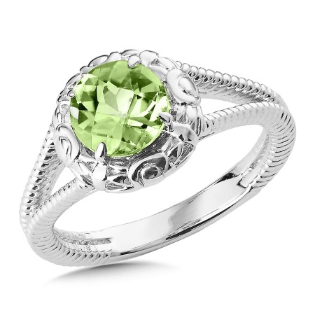 Sterling Silver Peridot Ring 