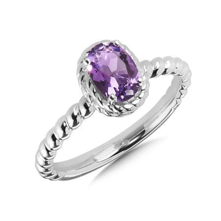 Sterling Silver Amethyst Ring