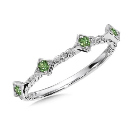 Tsavorite Ring in Sterling Silver