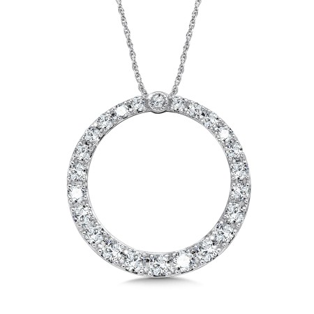 Diamond Circle Necklace