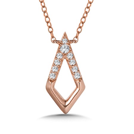 10K Diamond Kite Necklace