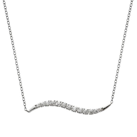 Diamond Swoosh Pendant 