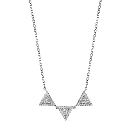 Tri-Triangle Diamond Pendant