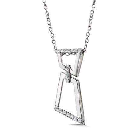 Diamond Pendant in 14K White Gold