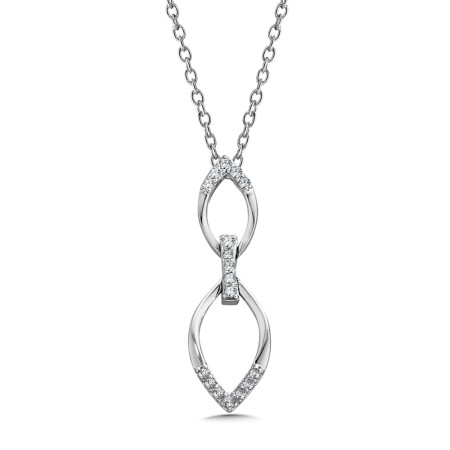 Diamond Pendant in 14K White Gold