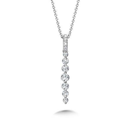 Love Moments Dangling Graduating Diamond Bar Pendant