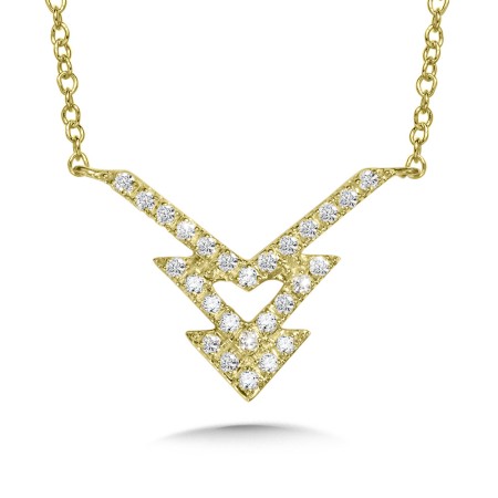 Triple Arrow Diamond Necklace